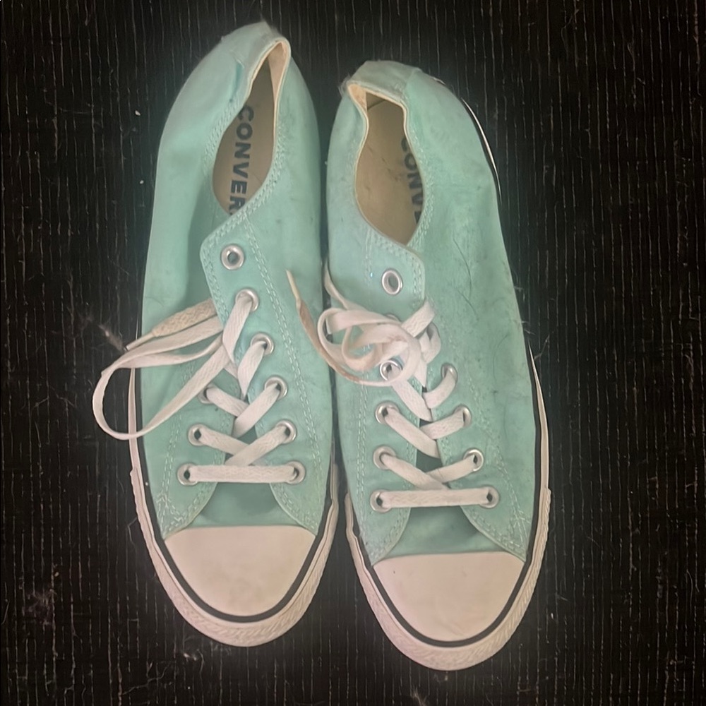 Converse Light Green Canvas Sneakers